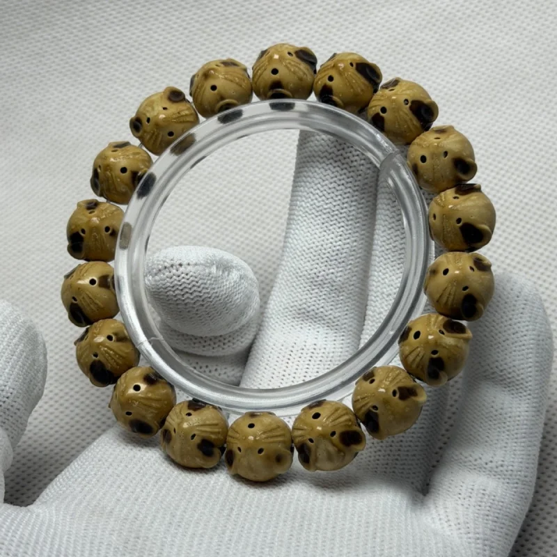 Counting : Exquisitely Crafted Purple Gold Rat Carving Money Bracelet, Unisex, Suitable for Gifting