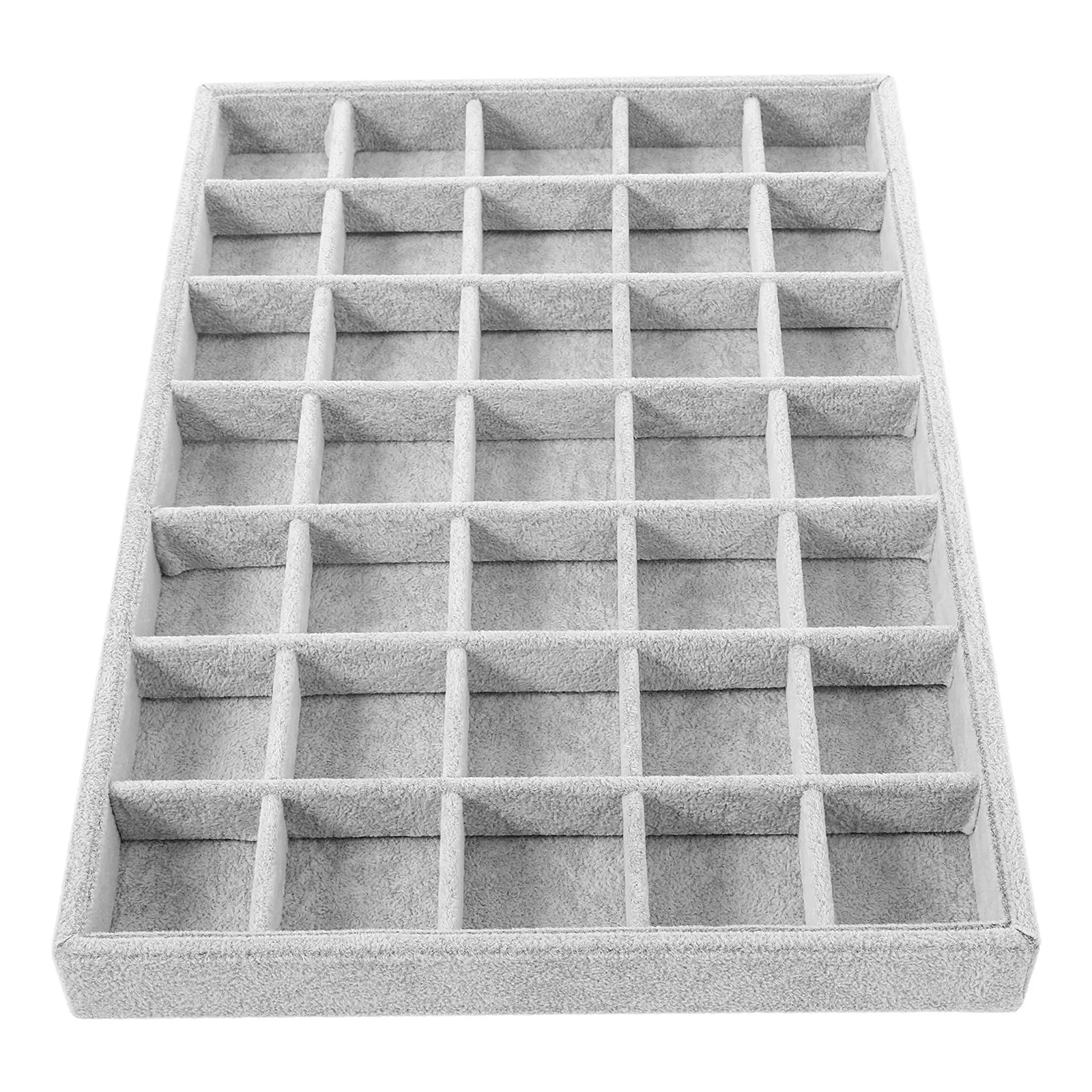 

12 Grids Jewelry Storage Tray Stackable Ring Organizer Travel Scalable Necklace Holder Display Trays Earring Stud