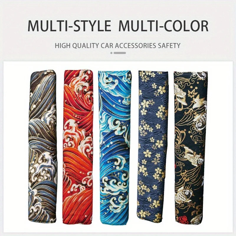 Car Seat Belt Shoulder Protector, Various Patterns, Anti-Neck Pinch Seat Belt Protector, Universal Model.