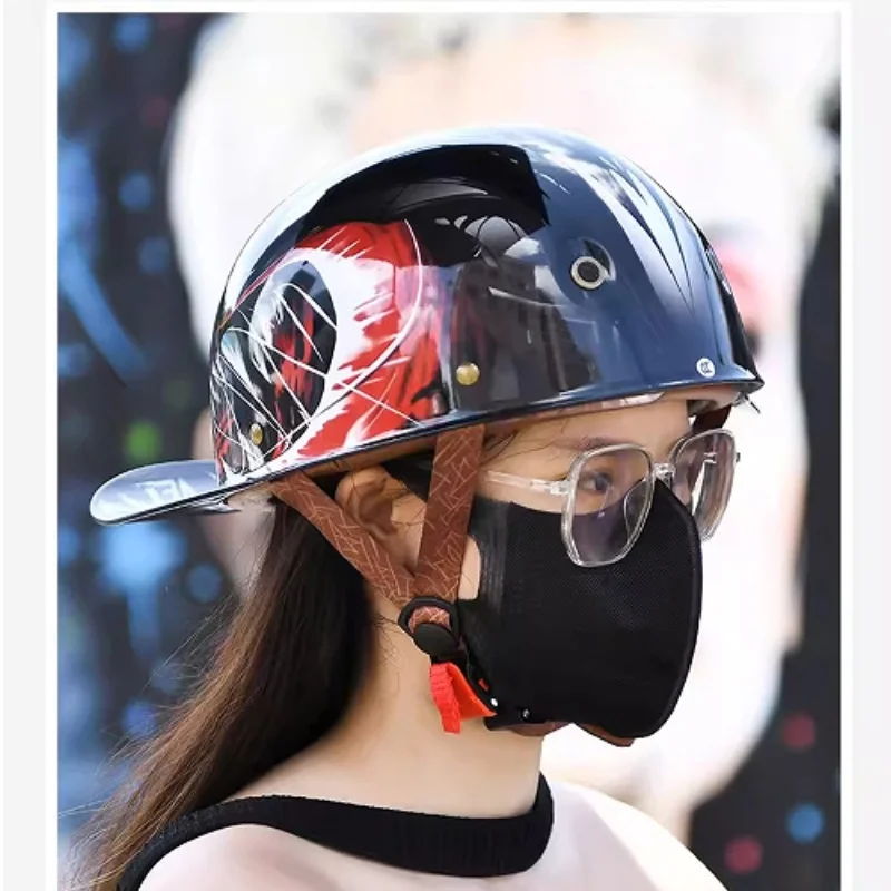 

High quality ABS classic American baseball cap Half Helmet 1/2 Helmet, For Harley Davidson Cruiser motorcycle protection helmet