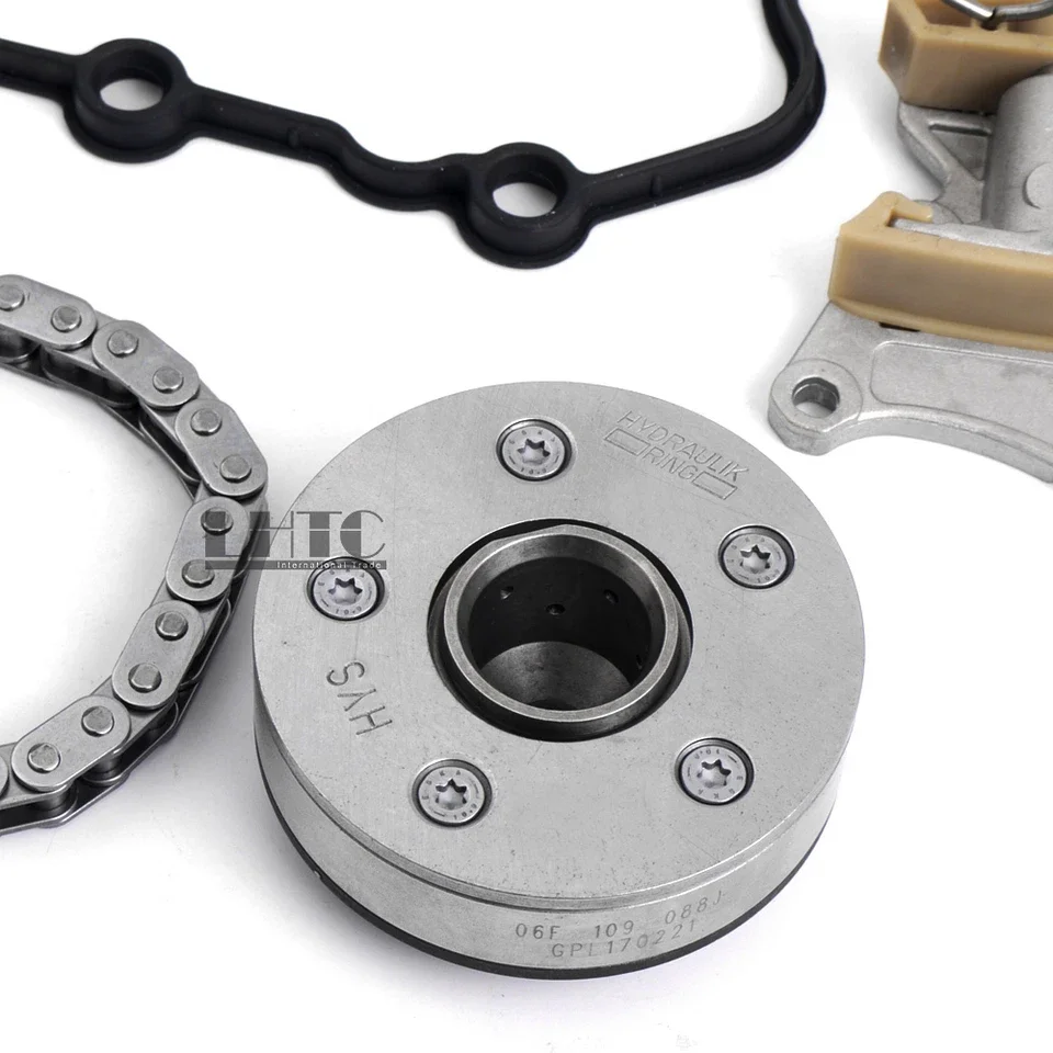 5Pcs Cam Timing Adjuster Chain Tensioner Gasket Kit For VW Passat GLI GTI 2.0T  OE# 06F 109 088 J /06F 109 217 A