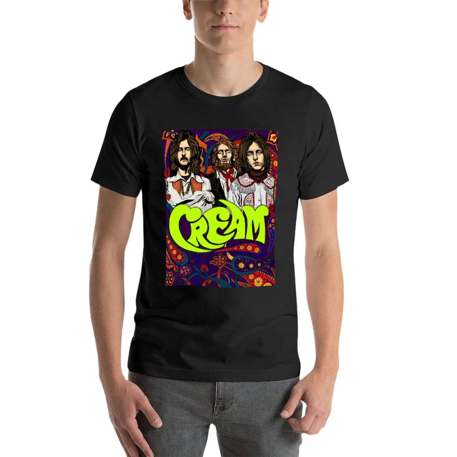 New Cream Band T-Shirt graphics t shirt summer tops T-shirt for a boy quick drying shirt mens big and tall t shirts