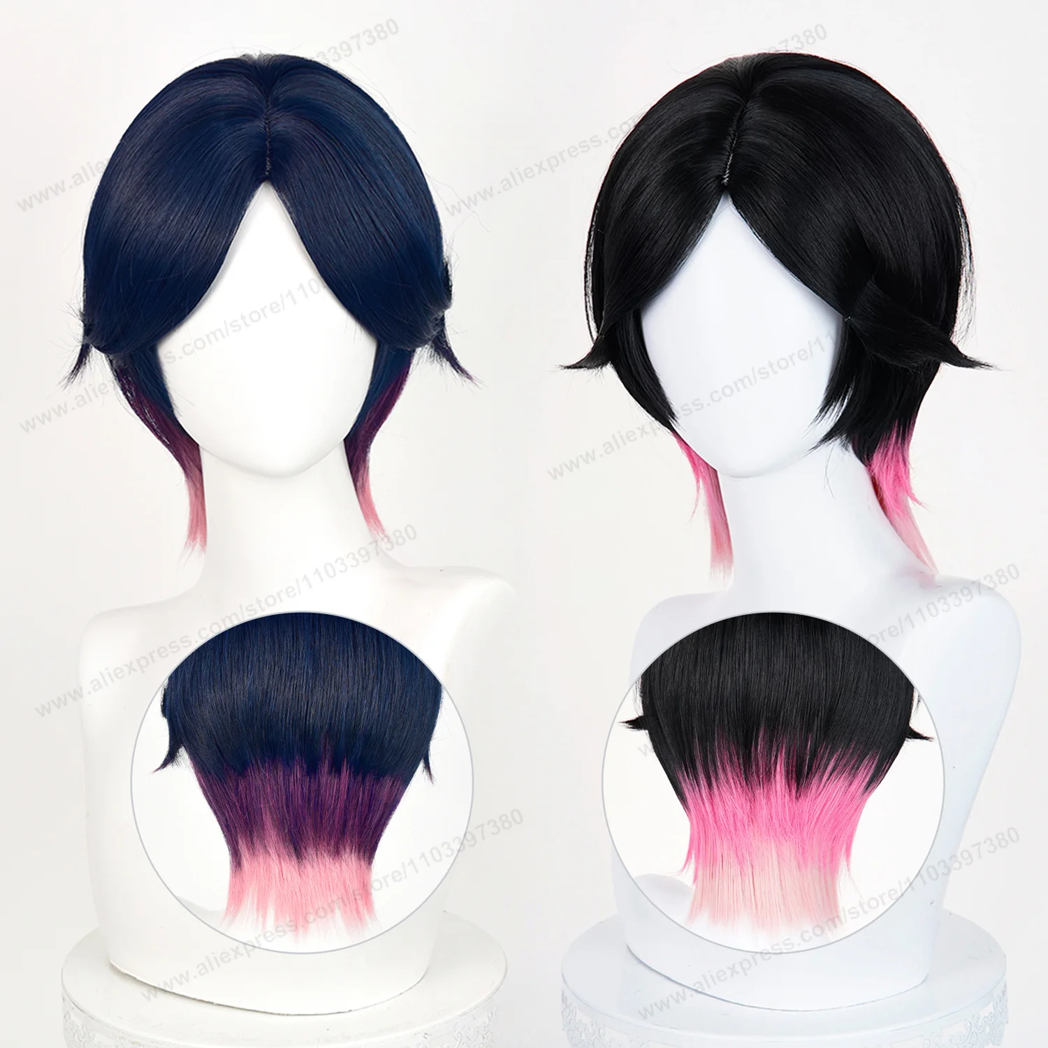 Perruque de Cosplay Clove, perruque courte de 30cm pour femme, perruque de Cosplay Anime, cheveux synthétiques résistants à la chaleur pour Halloween