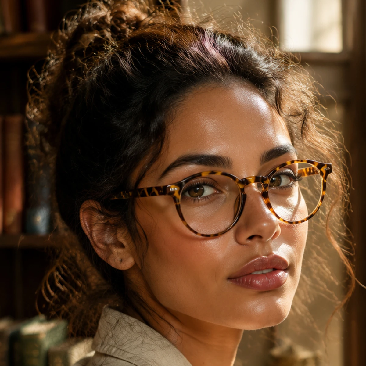 1 Pair of Women's Retro Round Full-Frame Non-Prescription Glasses, Artistic and Simple, Refreshing and Age-Reducing, Casual and Versatile Women's Glasses, Suitable for Going Out, Visiting Stores, Checking In, Daily Wea