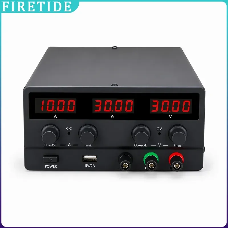 Adjustable DC Power Supply 30V 10A 60V 5A 300W Lab Bench Switching Voltage Regulator Stabilizer Source