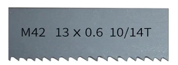 휴대용 띠톱 1140 띠톱 블레이드 1140, 10/14 TPI 금속 절단, 13 0.6mm, 44-7/8 인치, 1/2 인치, 0.025 인치, 5 개