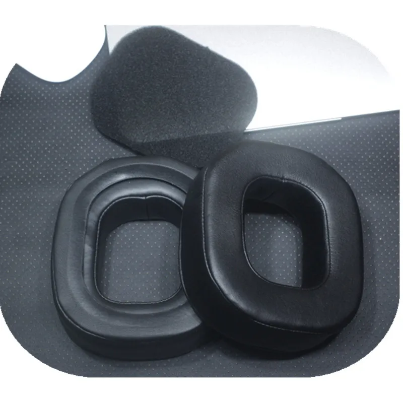 Cuscinetti per le orecchie in pelle di pecora per cuffie ASTRO A40TR cuscinetti per le orecchie di ricambio cuscinetti per le orecchie in schiuma cuscini per le orecchie tessuto in velluto nero