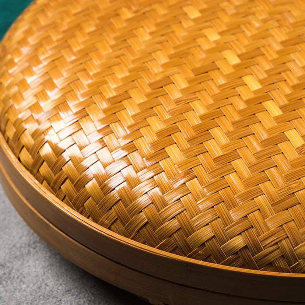 1Pcs Bamboo Tea Box Premium Handwoven Storage Basket for Tea Tools Accessories Organizing Home Kitchen Living Room Desk