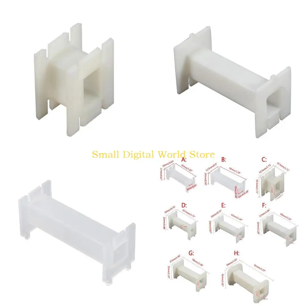 77ub 10pcs Bobina alambre Bobina Estante plástico Skeleton para altavoz divisor Fequency