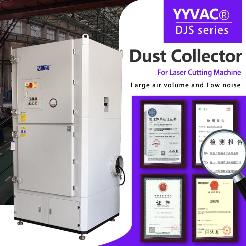 Estrattore di polvere da 7,5 kW per macchina da taglio laser e collettore di fumi per purificatore di fumo per saldatura da banco