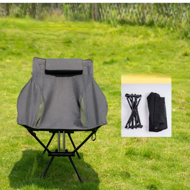 New Outdoor  Leisure Lounge Chair Aluminum Alloy Outdoor Folding Lounge Chair Portable and Lightweight Camping Barbecue Hi