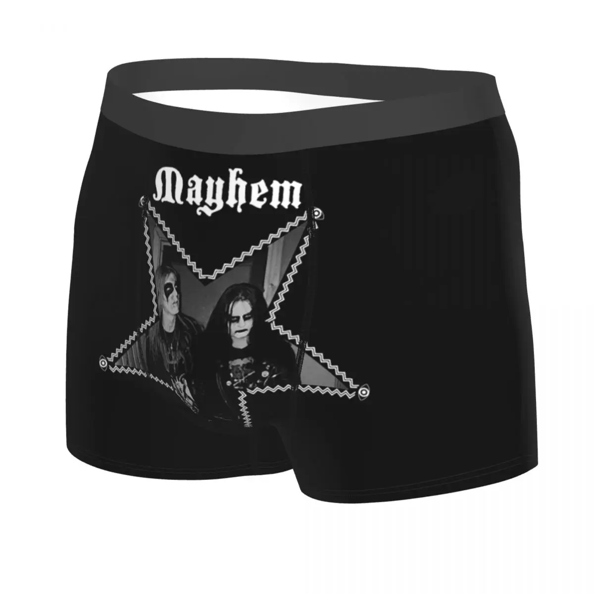 Custom Fashion M-Mayhems Star Boxers Shorts Panties Male Underpants Comfortable Rapper Briefs Underwear