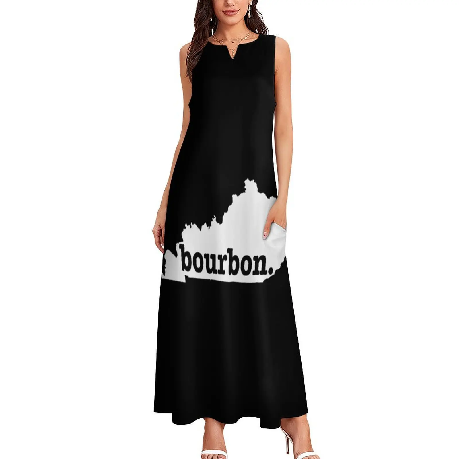 Kentucky Home T Kentucky Bourbon T-Shirt Langes Kleid Ballkleider Damen Abendkleider Sommerkleidung Kleid