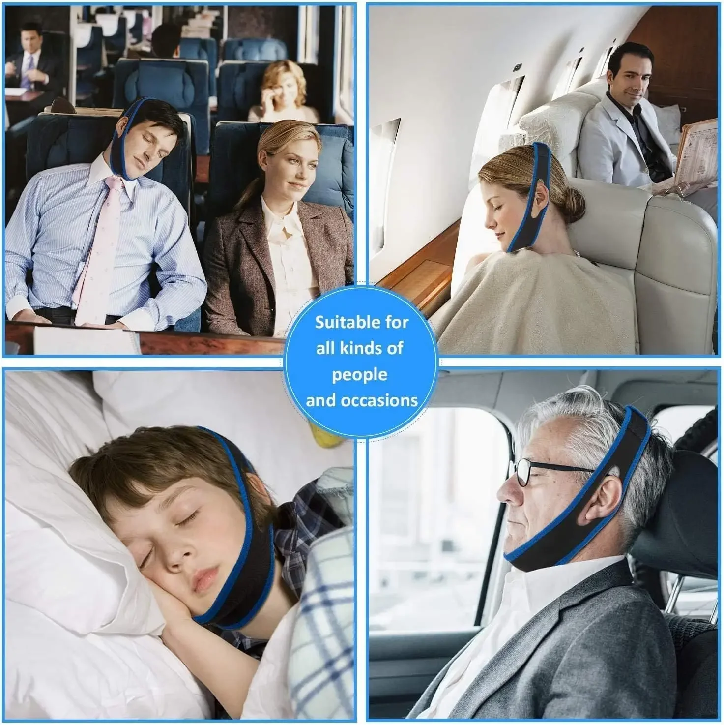 1pc Anti Snore Chin Strap Stop Snoring Snore Belt Sleep Apnea Chin Support Straps for Woman Man Health Care Sleeping Aid Tools image 4