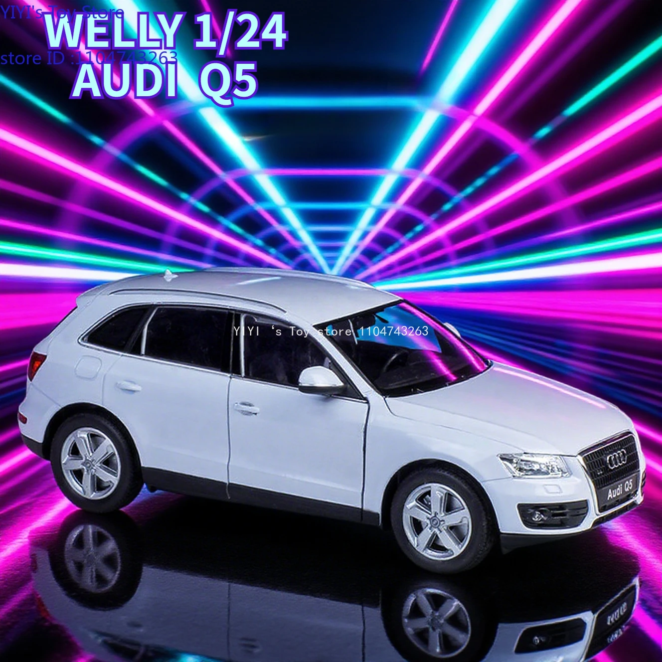 

Welly 1/24 Audi Q5 SUV Alloy Car Model Diecast Metal Toy Vehicles Car Model Simulation Collection Childrens Toys Gift L26