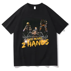 Casual Tee Tate McRae New Single 2 Hands T-shirts High Street Short Sleeve Women Men Loose Tshirts High Quality Cotton Clothes