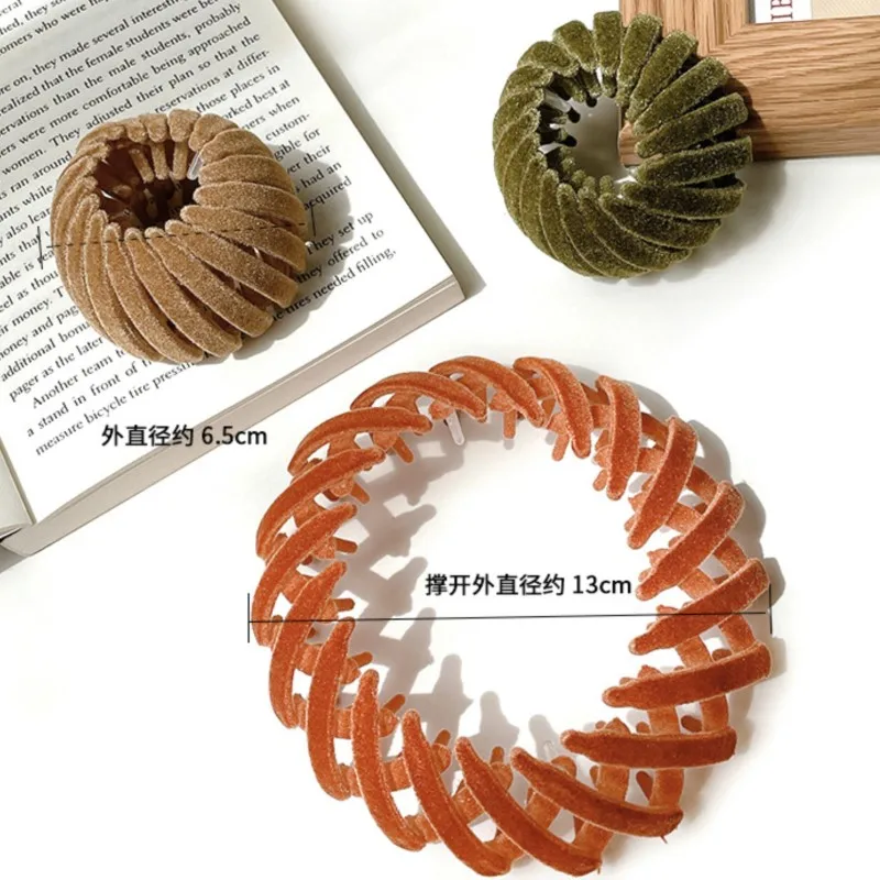 Bird Nest Expanding Headwear Female Ponytail Holder Hair Accessories 2024 Fashion Women Bun Hair Claw Horsetail Buckle Hair Clip