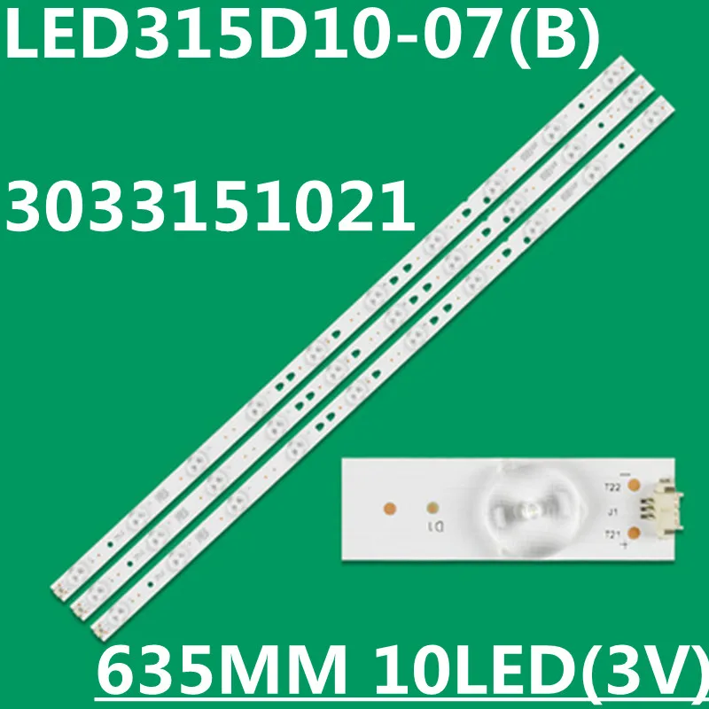 3PCS LED Backlight Strip For LED315D10-07(B) LED315D10-ZC14-07 LED32R31W LE32F3000W LE32E1900 LE32E5900 LE32D8810 V320BJ6-Q01