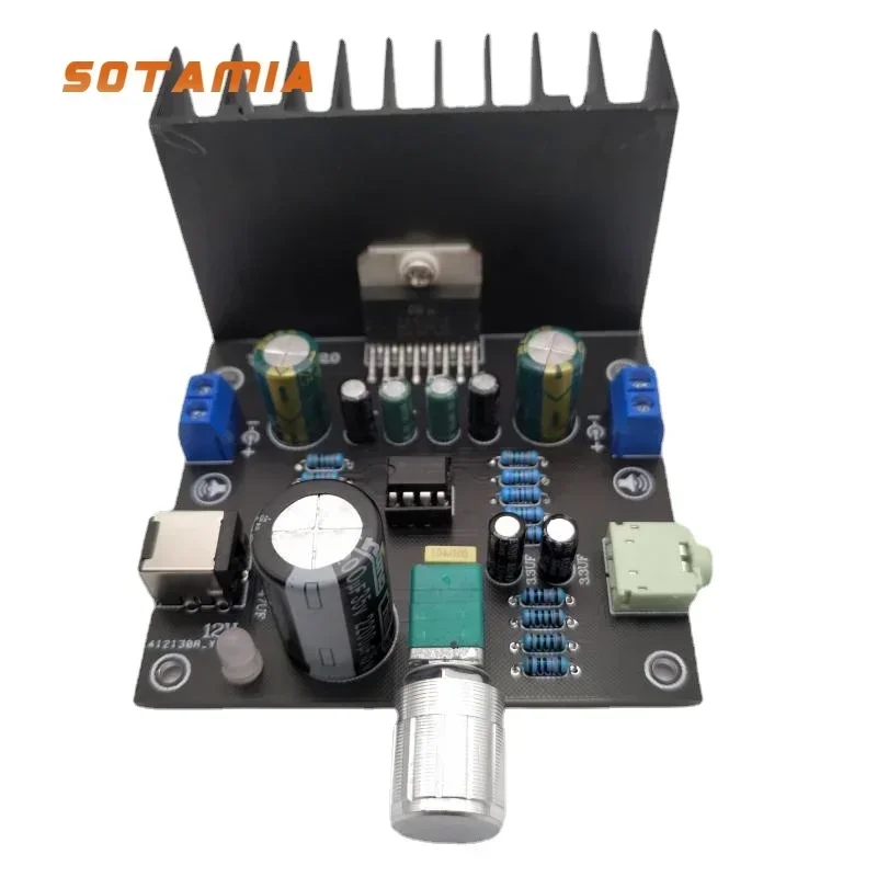 SOTAMIA TDA7377 مكبر كهربائي مجلس 2x30 واط فئة AB ستيريو مضخم الصوت ثنائي القناة المتكلم تضخيم الصوت المنزلي الصوت أمبير