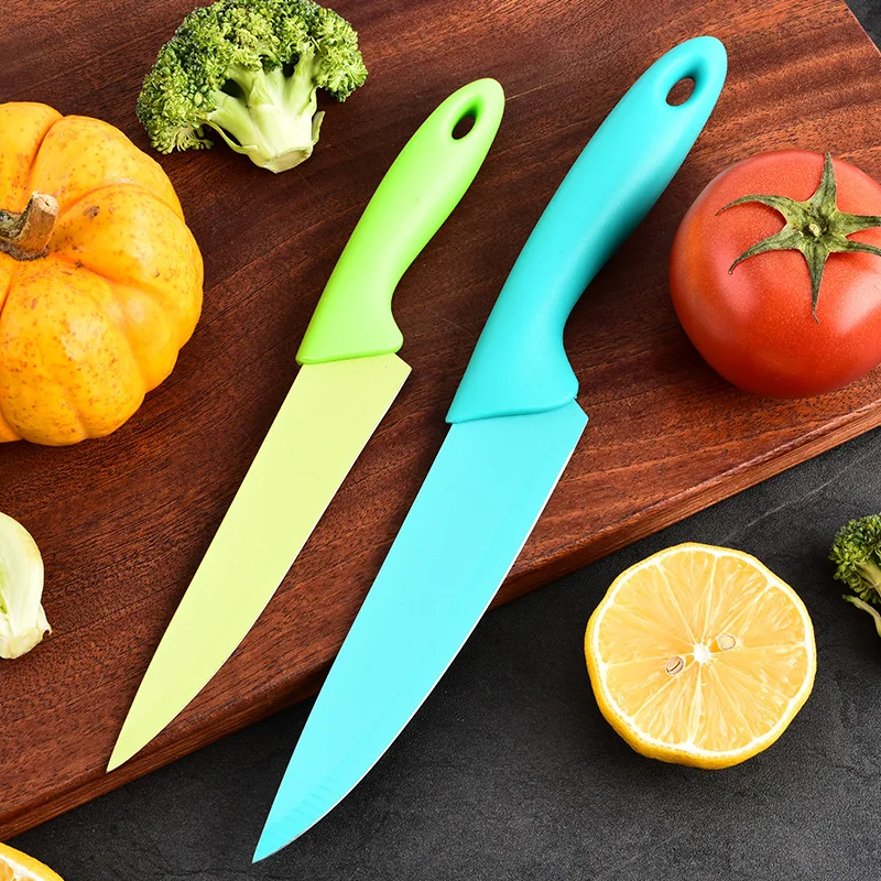 4pcs Colorful Knives Set for Kitchen Paring Utility Slicing Fruit Vegetable Cutter 3 4 5 6 Inch Blade Cooking Tool