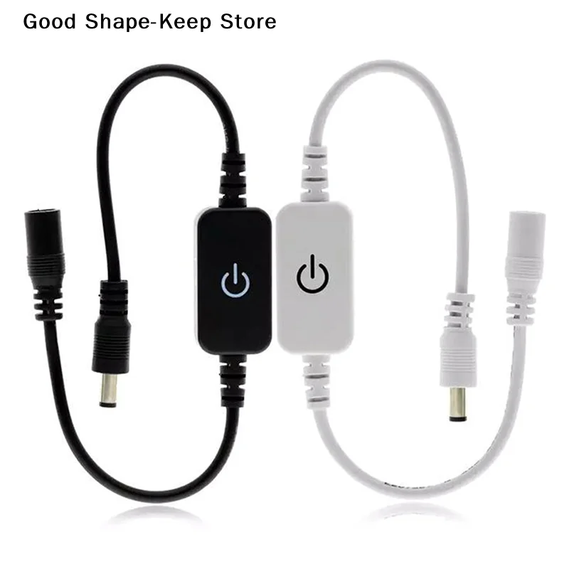 dailyLED Strip Touch Dimmer Brightness Control LED Dimmer Switch 1keys Dimmer 12V-24V Light Switch AdjustmentDaily products