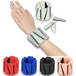 Muñequera de Yoga para ejercicio de Peso, en el tobillo muñequera Con Peso ajustable, muñequera deportiva para trotar, 1/2lbs