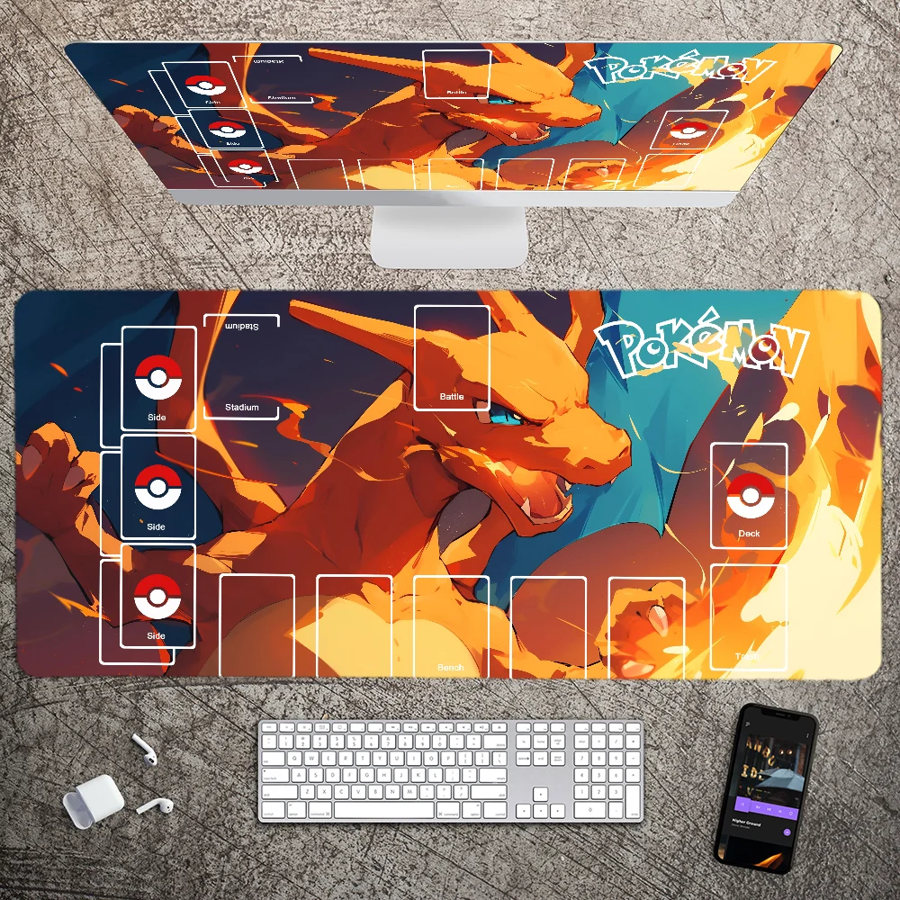 Anime Mousepad Mouse Mat Desk Mat With Pad gaming accessories Prime Gaming XXL P-Pokemons Keyboard Pad