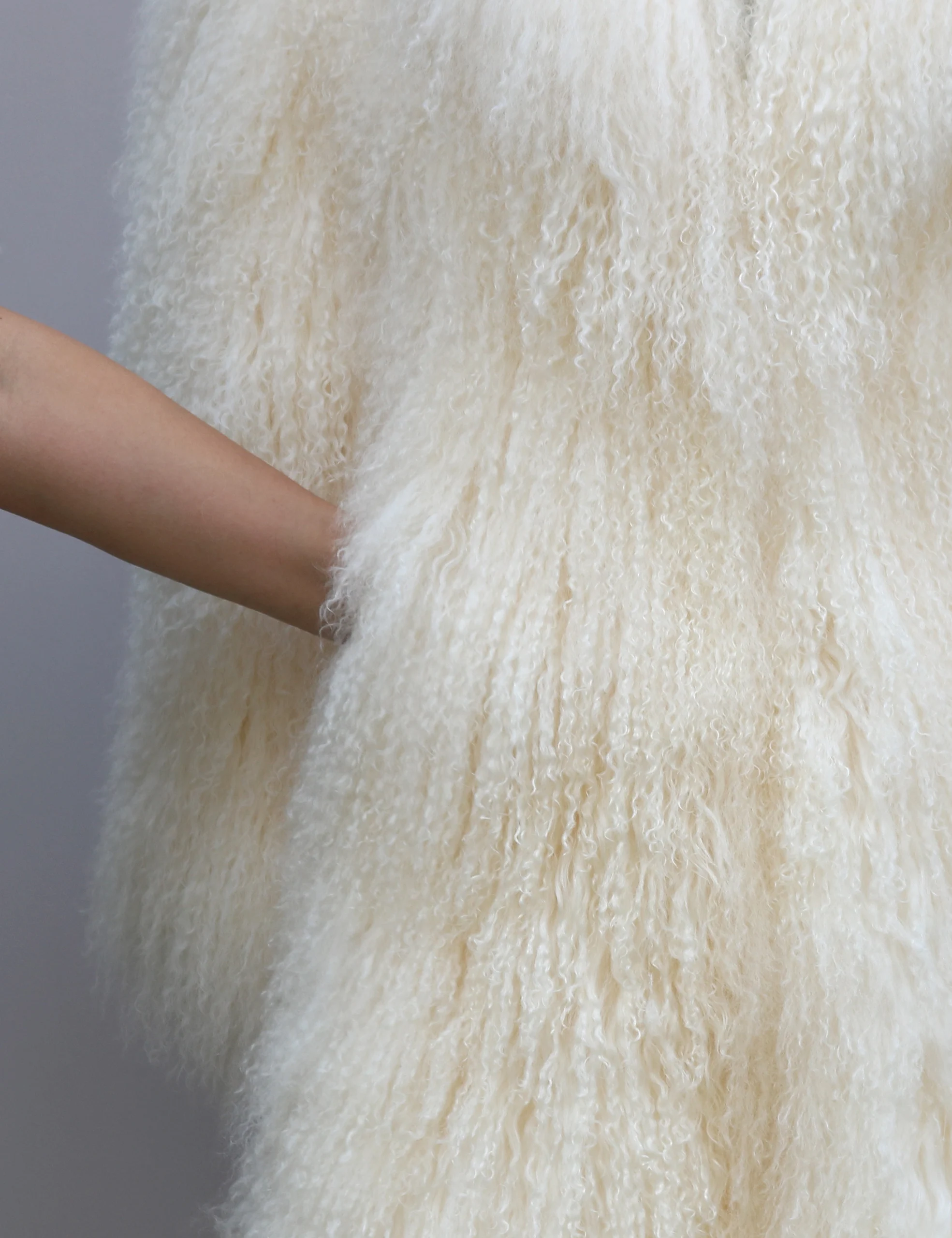 2025 neue frauen Echte Mongolei Schafe Pelzmantel Extra-lange 125-130 cm Dicke Warme Flauschigen Lange Haare mode Winter Pelz Mäntel