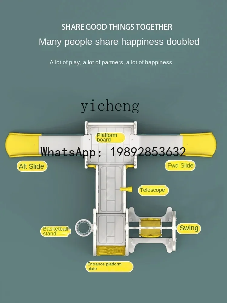 AF Slide niños interior hogar exterior columpio y diapositivas para bebés marco de escalada