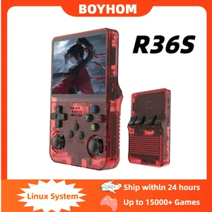 R36S Retro Handheld Video Game Console Linux System 3.5 Inch IPS Screen Portable Pocket Video Player R35S 64GB Games
