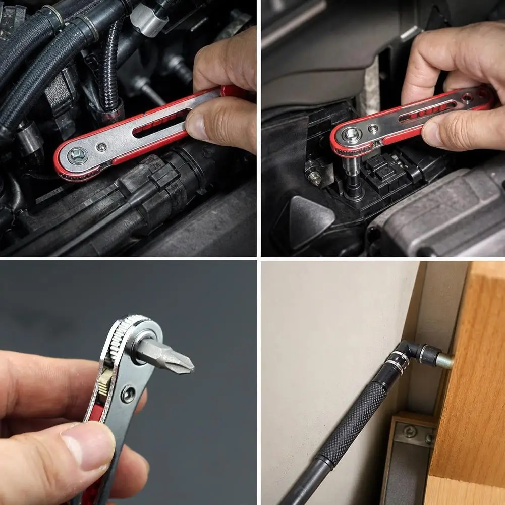 Right Angle Bidirectional Ratchet Screwdriver Socket Set Right DIY Multifunctional Hand Tool Wrenches Repair Tool For Home 2026