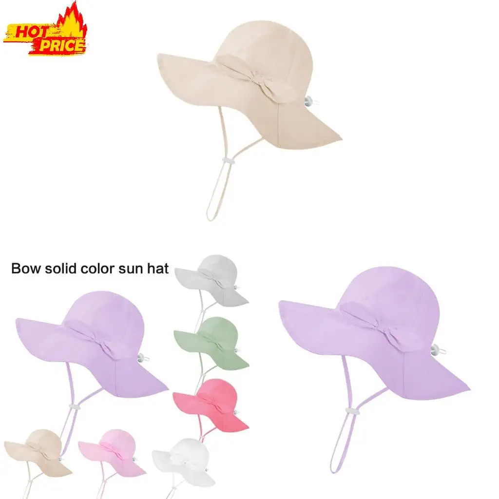 

Baby Summer Hat Cotton Bonnet with Bows for Girls Aged 6 to 12 Months