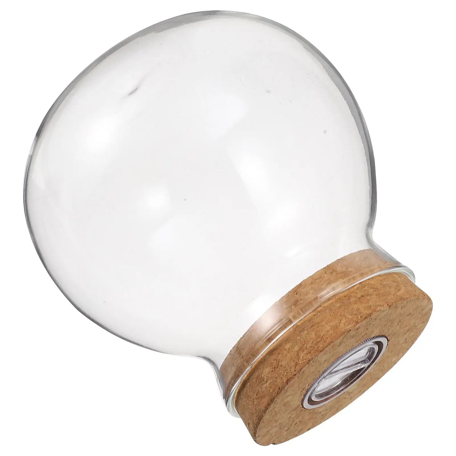 

LED Light Ecological Bottle Fish Tank Small for Cork Self Cleaning Bowl White Child
