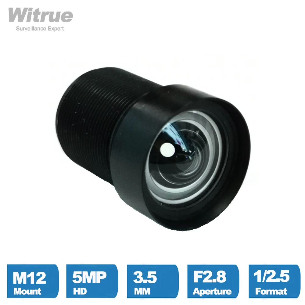Camera Lens CCTV HD 5MP 3.5MM M12 Mount 1/2.5