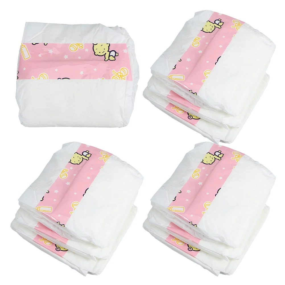 

10pcs Diapers Baby Nappies Pretend Play Accessories Reborn Dress Up Supplies For Kids Roleplay Game Decorative Nappies