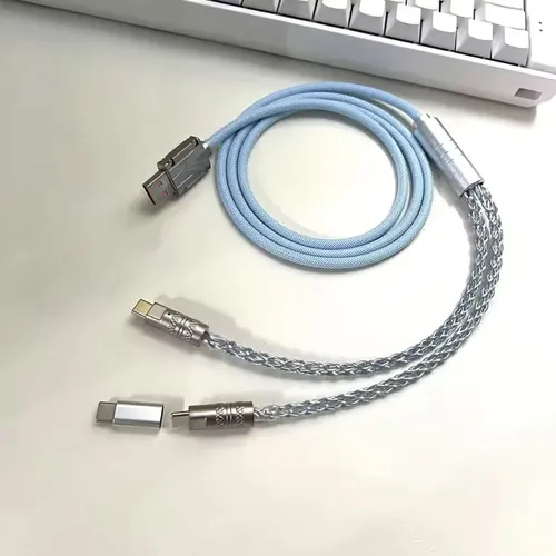 Imagen 1 del producto Cable Magnético 8k para Teclado Mecánico, Compatible con Doble Conexión Tipo-C, Cable USB a Tipo C