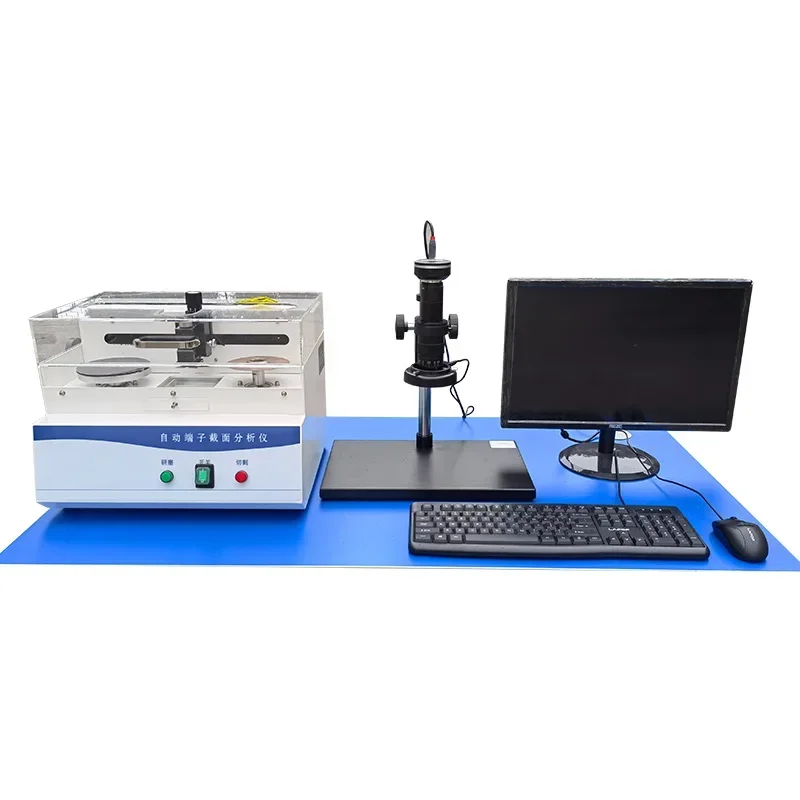 Wire cutting and grinding section tester full-automatic wire harness section analysis tester terminal section analyzer