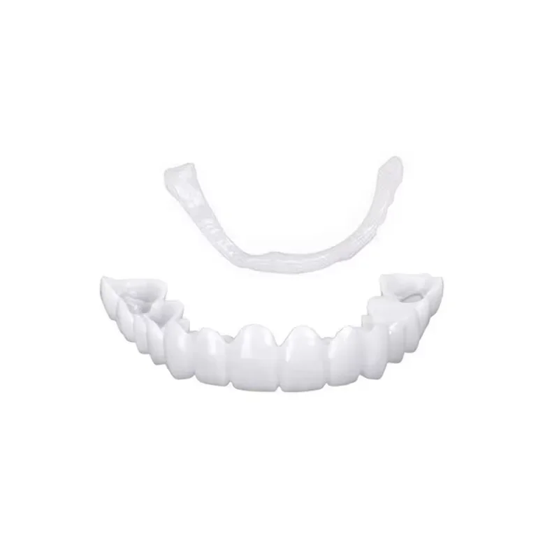 Kit de dientes de chapa a presión para hombres y mujeres, reemplazo temporal de blanqueamiento dental falso
