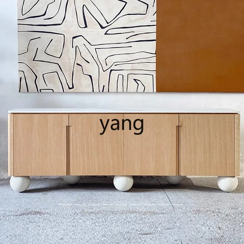 

LH Modern Minimalist Wall-Mounted Storage Vintage Cream Style TV Cabinet