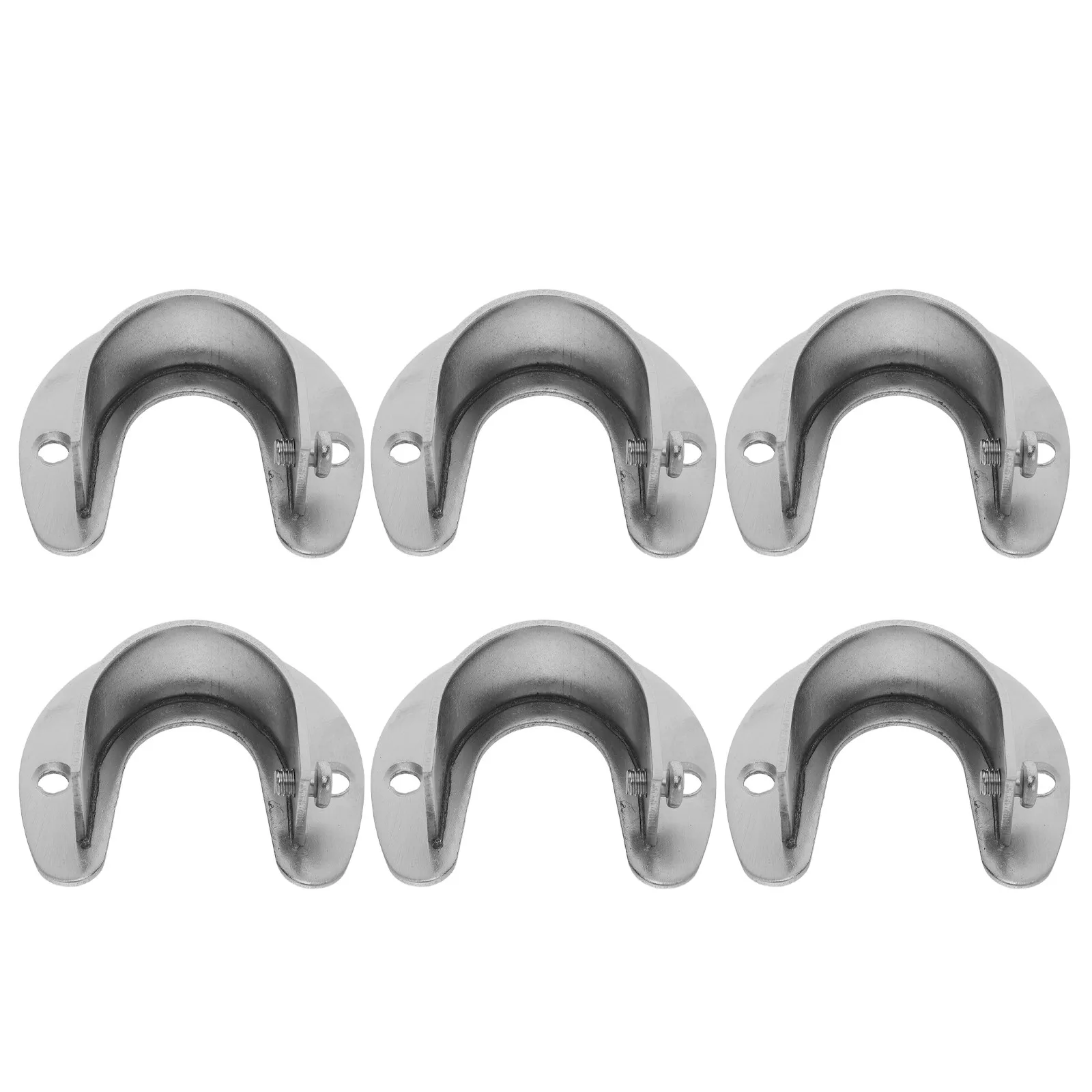 

Комплект из 6 фланцевых кронштейнов для штанги в шкафу из нержавеющей стали, 1,3 дюйма, U-образные, сверхпрочные, для поддержки вешалок в гардеробах и прачечных