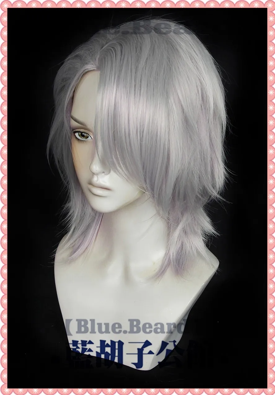 Zoya-Peluca de Cosplay Path To Nowhere, pelo sintético corto plateado resistente al calor, juego de rol, fiesta de Carnaval de Halloween + gorro de peluca gratis