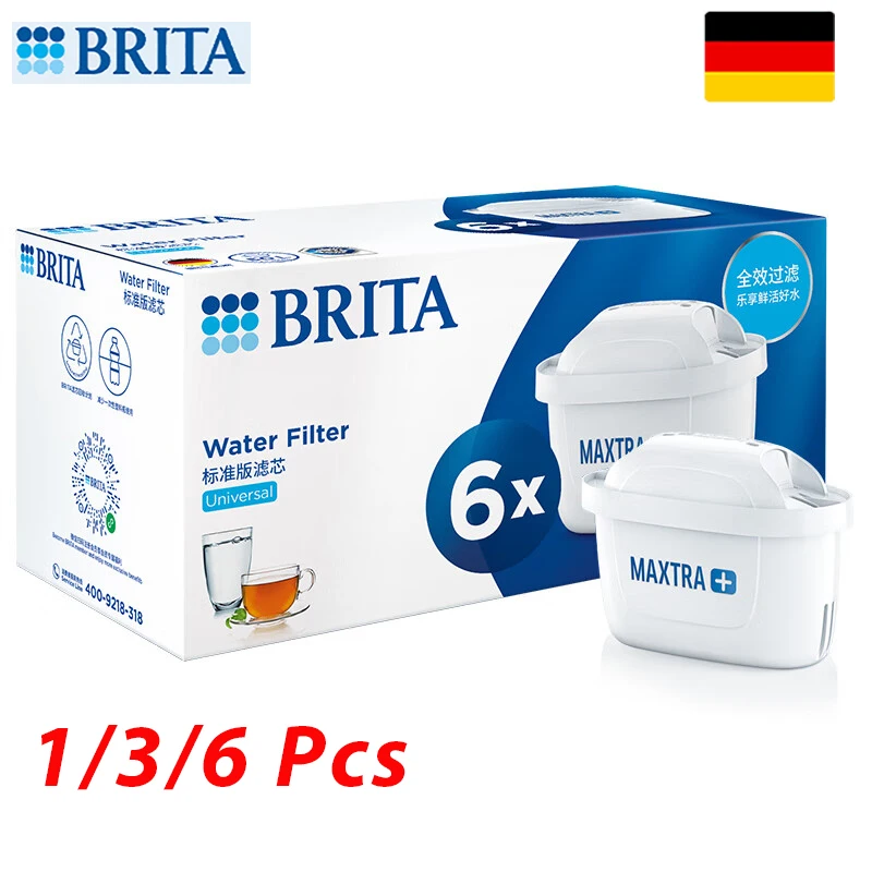 Brita Maxtra Water Filters Cartridge Activated Carbon Reduce Chlorine Limescale for Brita Series Jug Station Purifier Dispenser