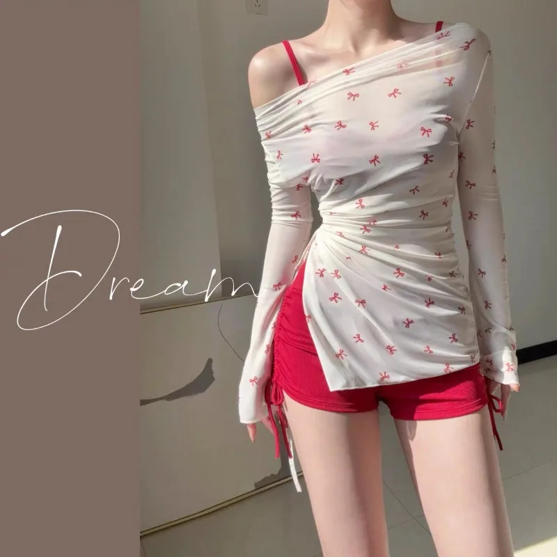 

New Swimsuit Women's Split Three Piece Set Covers The Belly, Looks Slim, Gathers Small Breasts, Korean Ins Style Hot Spring Bath