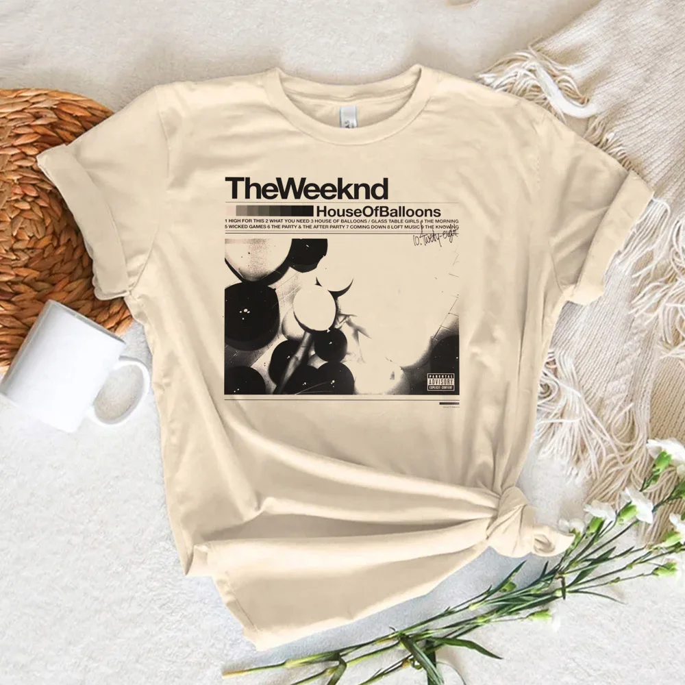 

the Weeknd top women summer manga streetwear t shirt female graphic designer clothes