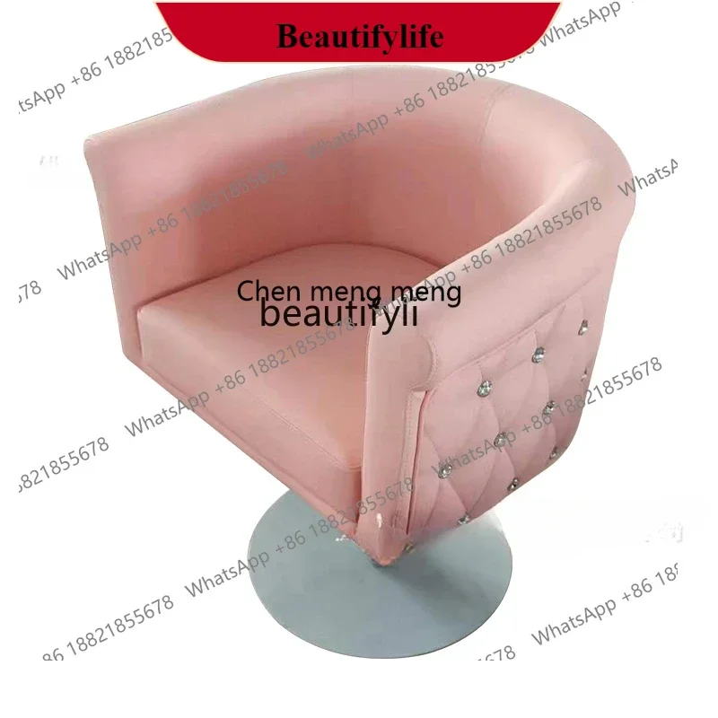 G153 new Hairdressing Chair Hair Saloon Dedicated with Diamond Pull Buckle Barber Chair Spinning Lift Hot Dyeing Chair