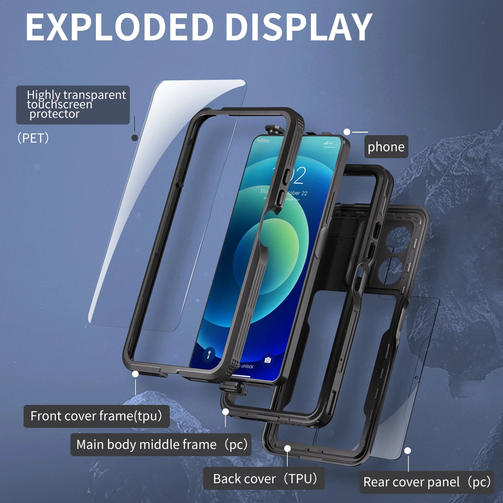 IP68 Waterproof Case for Xiaomi Redmi Note 13 Pro 5G Note 12  Note 11 Full Body Protection DustProof Diving Cover Fundas Coque