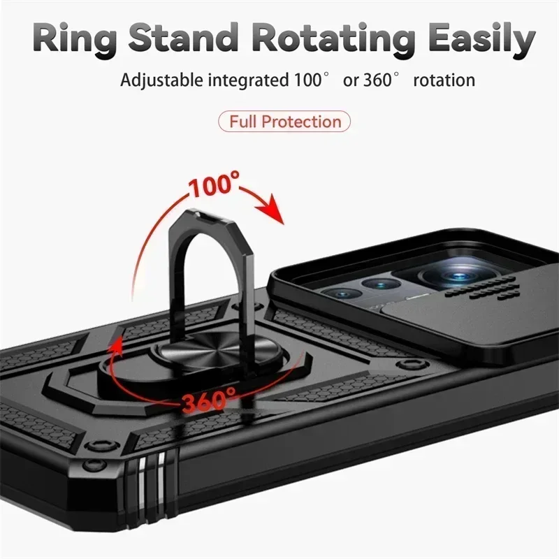 Xiaomi mi12t mi 12 t pro case, com suporte de anel magnético, armadura tampa traseira, para xiaomi mi12t mi 12 t pro