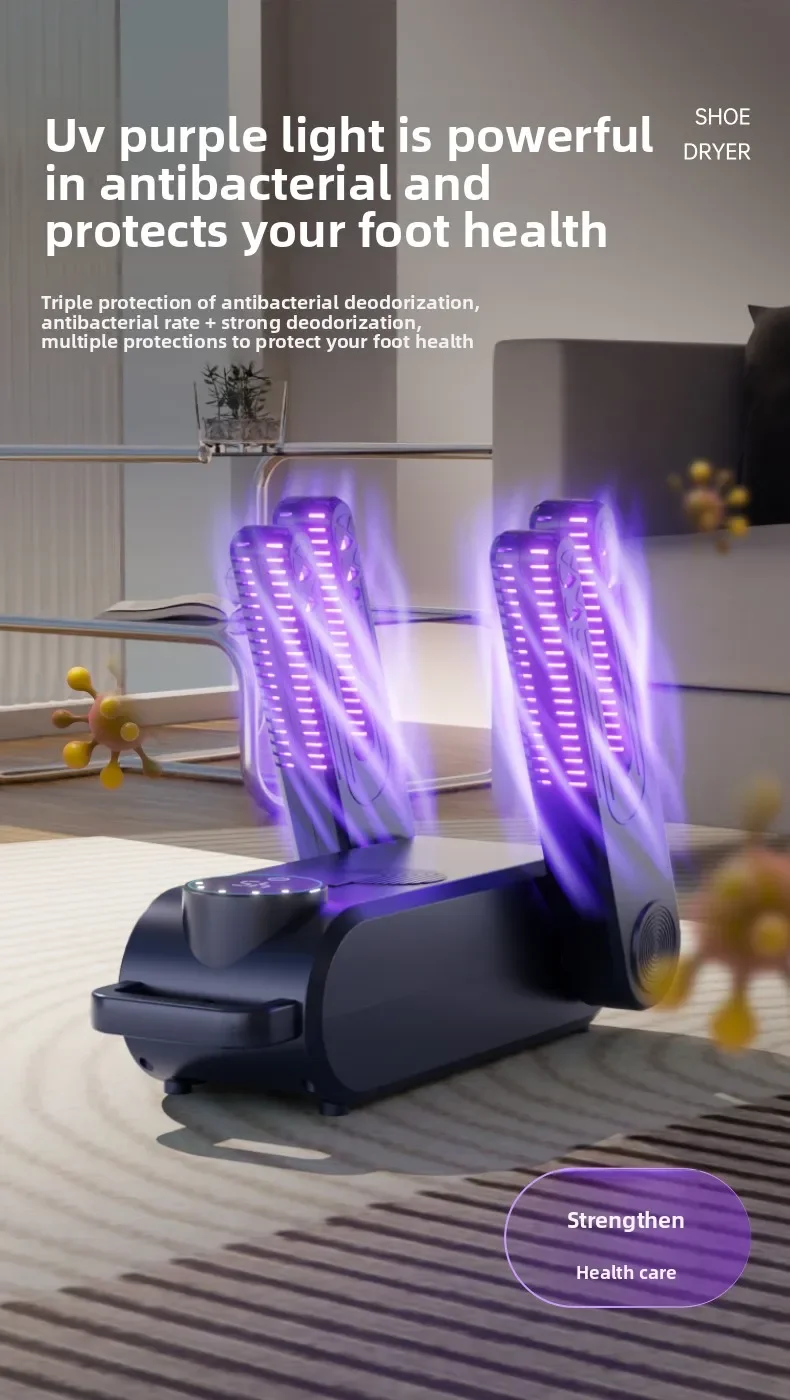 220V Schuhe Trockner Elektrische Schuh Handschuhe Trocknen Maschine Sterilisator Stiefel Trockner Geruch Deodorant Heizung Hüte Socken Schuh Trockner EU Stecker – Detail 5
