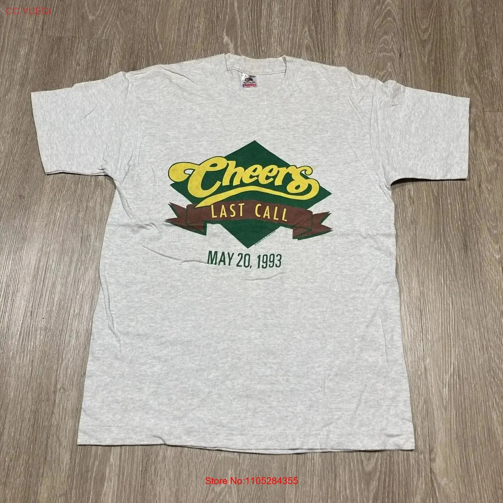 Vintage Cheers T Shirt L 90s Last Call Sorry We're Closed TV Series Episode vintage Washed Unisex Versatile Casual graphic