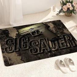 SIG SAUER Doormat for Entrance Door Cute Room Decor Home Decoration Anime Rug Balcony Floor Bath Mat Kitchen Carpet Bedroom Mats